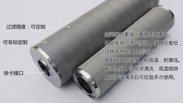 烧结网滤芯